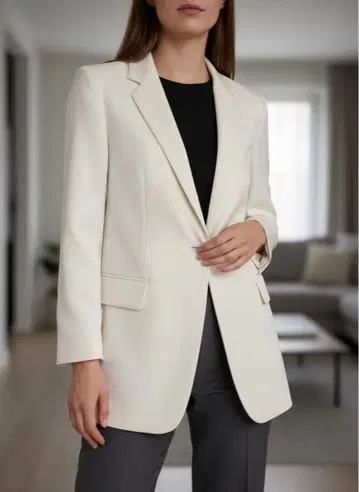 yoshie inaba 아이보리 블레이저 화이트