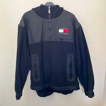 TOMMY HILFIGER 플리스 자켓 블랙