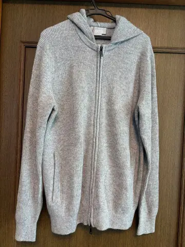 ERDOS 그레이 후드 부착 집업 후드티