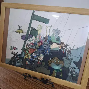 주토피아 애니메이션 스타일 포스터