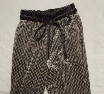 [juemi] 체커 패턴 팬츠