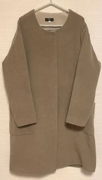 BASIQUE de VILLE 노카라 롱 코트 L 미사용 새상품