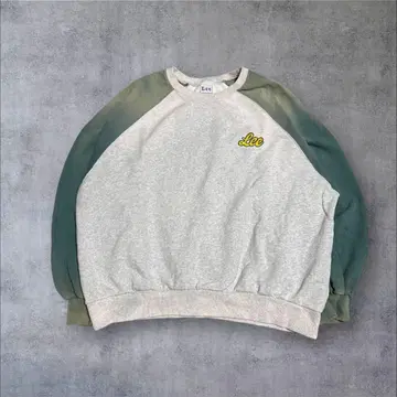 귀 페이드 & 보로 Lee 바이컬러 맨투맨 트레이닝복