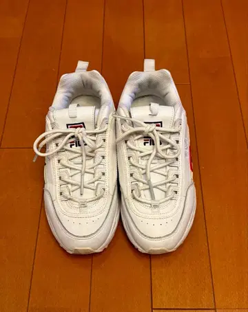 FILA 휠라 디스트레이서 스크립트 24cm 화이트