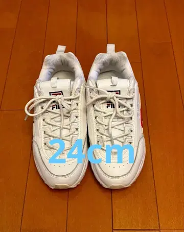 FILA 휠라 디스트레이서 스크립트 24cm 화이트