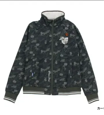 카모 패턴 플리스 라이닝 자켓