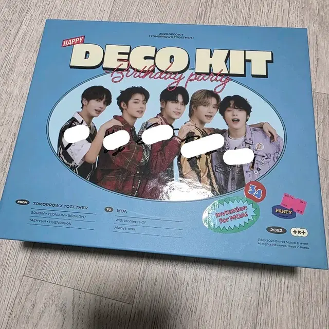 TXT 투모로우바이투게더 투바투 2023 데코 키트 싸인앨범