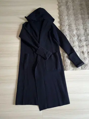 미라 오웬 롱 니트 가디건, 코트 네이비