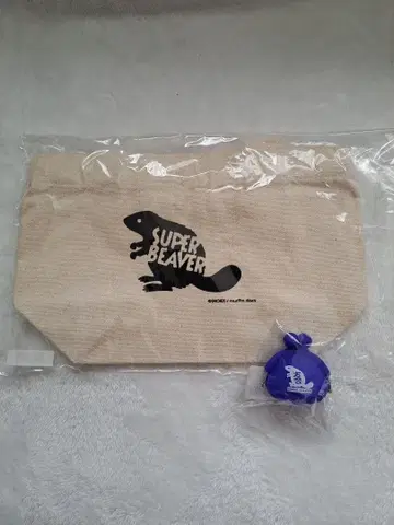 SUPER BEAVER 슈퍼 비버 가마구치 런치 토트백 세트