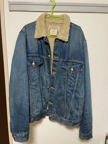 레미레리프 보아 카라 부착 데님 자켓 XL