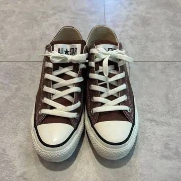 ALL STAR 브라운 캔버스 스니커즈