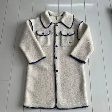 헬로샌프란시스코 보아 하마구리 스티치 카라 부착 자켓