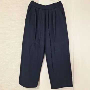 PLAIN PEOPLE 네이비 와이드 팬츠