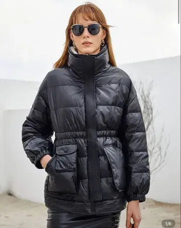 SHEIN 블랙 다운 자켓