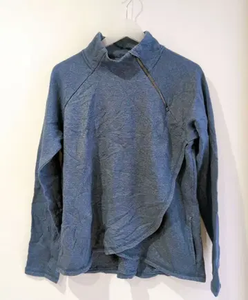 블루 하프 지퍼 트레이닝복