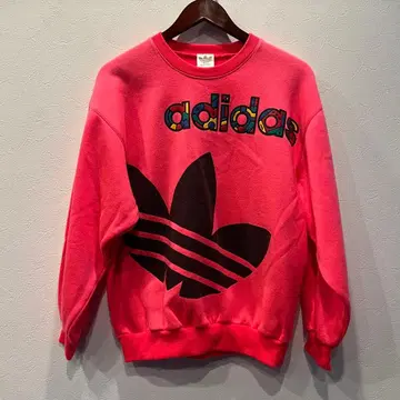 adidas 네온 핑크 맨투맨 트레이닝복 속기모