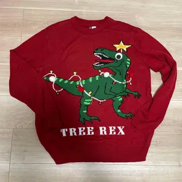 H&M TREE REX 빨간색 M