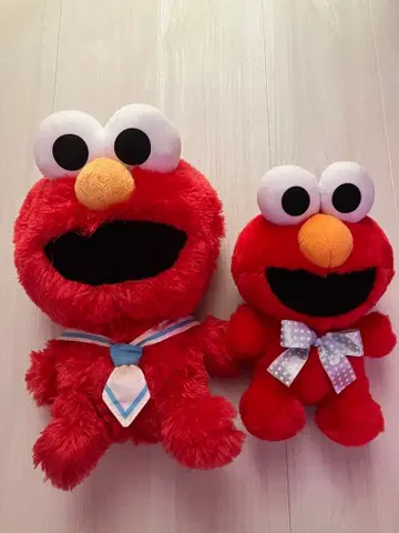 세서미 스트릿 엘모 봉제 인형 2개 세트