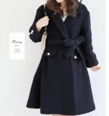 [ 택 포함 ] 르레브바니레 가운 코트 네이비