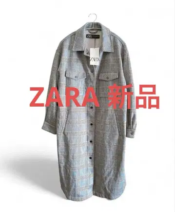 ZARA 체크 무늬 긴팔 셔츠 새상품 택 포함 원피스