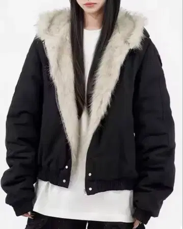 퍼 블루종 자켓 y2k