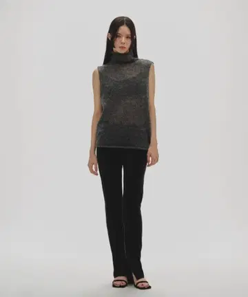 todayful 벨루어 슬릿 레깅스 36BLACK