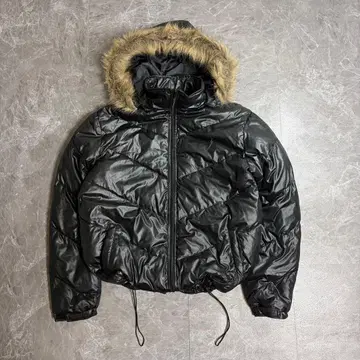 y2k 00s archive 퍼 자켓 충전솜 퀼팅 블랙