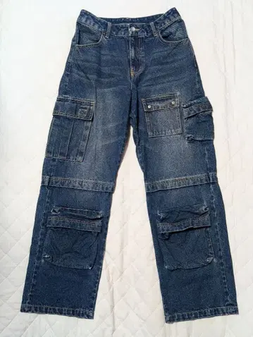 배기 카고 데님 워크 팬츠 Y2K X-girl 헤이세이 구제 의류