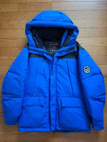 BAYFLOW 후드 부착 다운 자켓 파랑