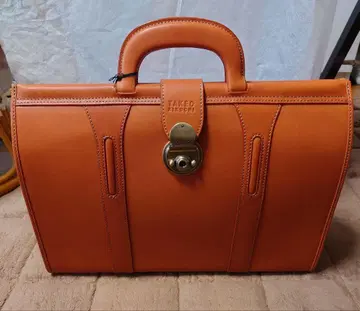 다케오 키쿠치 천연 가죽 비즈니스 백 11256