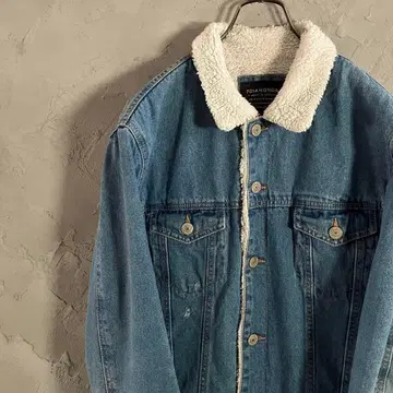 90s 빈티지 데님 자켓 G 자켓 보아 안감 데미지 LO10