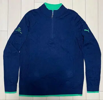 새상품급 레어 PUMA x COBRA 더블 네임 얇은 소재 니트 US M