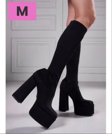 Darich 울트라 스트레치 롱 부츠 M 사이즈 블랙 리치