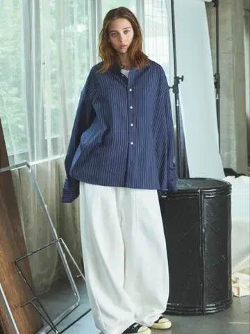 OPENING ACT 비슈 울 릴랙스 핏 셔츠