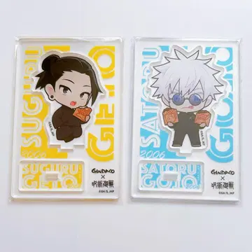 주술회전 긴다코 콜라보 미니 캐릭터 아크릴 스탠드 고죠, 게토