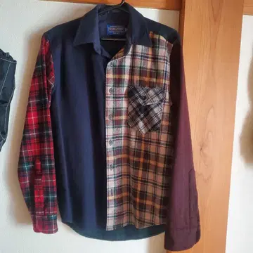 [ M ] PENDLETON 펜들턴 크레이지 패턴 셔츠 울 셔츠