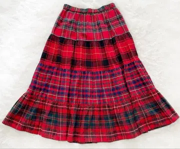 빔즈 보이 타탄 체크 캉캉 스커트