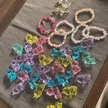 컬러풀한 말 토끼형 액세서리 오브제