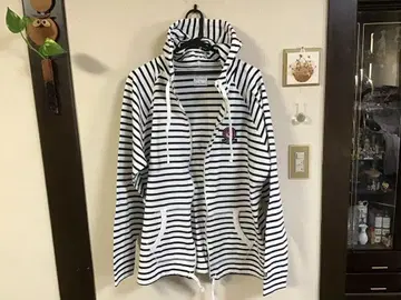 CAPTAIN SANTA 스트라이프 후드티