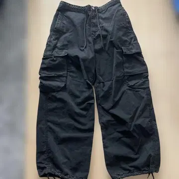 H&M 블랙 카고 팬츠 루즈핏 S/M/L/XL