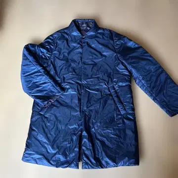 DOCLASSE 경량 네이비 스탠칼라 타입 충전솜 코트 L 사이즈