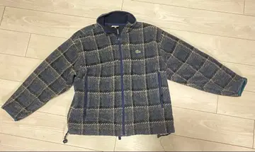 LACOSTE 플리스 자켓 네이비 체크