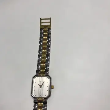 12832 가동 중 LINNAX 팔각형 쿼츠 손목시계 실버/골드