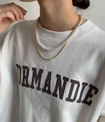 골드와 펄의 2단 목걸이