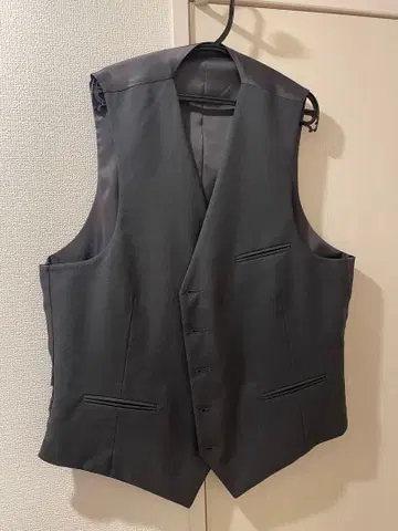 ORIHICA 네이비 그레이 리버서블 베스트 1회 착용