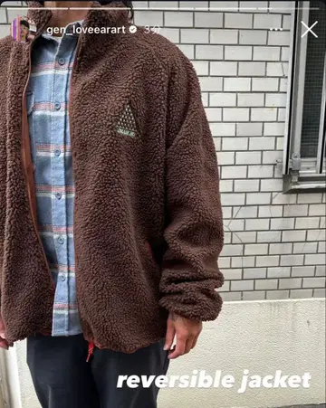 L 사이즈 초레어 love ear art 리버서블 보아 자켓