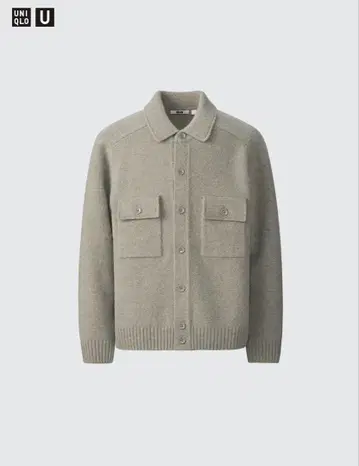 [택 포함 새상품] 남녀 공용 UNIQLO U 라무 니트 자켓 L