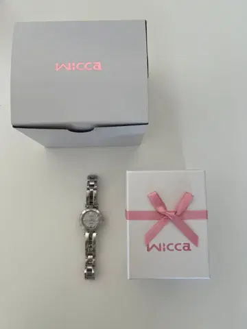 Wicca 실버 아날로그 시계