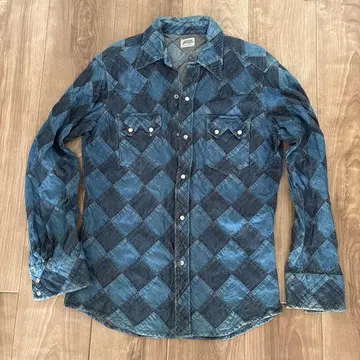 저널 스탠다드 다이아몬드 패턴 데님 셔츠