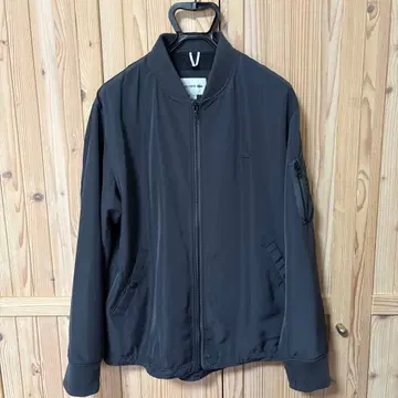 LACOSTE 라이트 그레이 MA-1 자켓 XL 사이즈